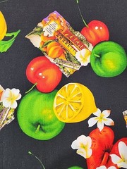 Alexander Henry Fabric Amaretto Fruit Cherries Lemons Cotton 1 Yard 10 Inches