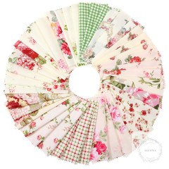 42Pcs Pink Charm Packs for Quilting 100% Cotton Fabric Squares 5 x 5Inch Pre-Cut