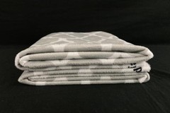 Joann Fabric Gray White Plush Geometric Craft Fabric 92″x61″ Pre-Owned