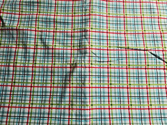 Route 66 with M’Liss Multicolor Plaid Cotton Fabric 42″ W x 2 yard Long New