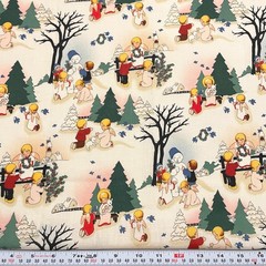 Vintage Children Blessings of the Season RJR Fabrics Cotton 3-FAT QUARTERS 18×21