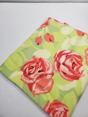 Amy Butler Flannel Love Retro Floral Roses Sew Quilt Blue Cotton 30 Inches