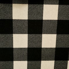 Black Ivory Buffalo Check Sweater Knit Fabric 58″ BTY Soft Brushed Plaid DIY