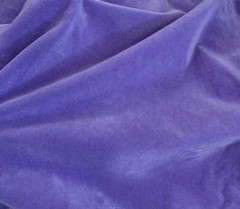Hand Dyed Cotton VELVETEEN Fabric ROYAL PURPLE – 54″ wide