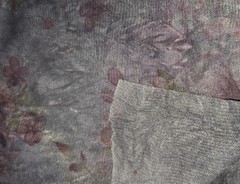 Polyester Blend Rayon Floral Crinkle Fabric Pinks And Purples Lot Of 2
