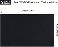 Faux Leather Fabric 1 Yard (36″X54″) Used for Upholstery Vinyl for Furniture, Ca