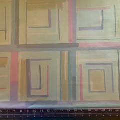R. Anton-Moseler Fabric Germany Polished Cotton 52″Wide Pastel Window Pane