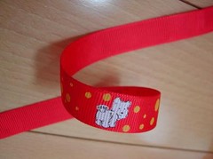 12yds Westie Puppy Dog Grosgrain Ribbon American Girl Hairbow Christmas Holiday