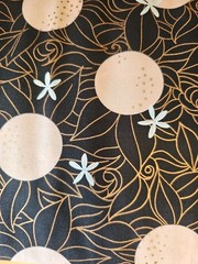 Ruby Star Society Florida Oranges On Black Metallic yard x 43inches cotton Moda