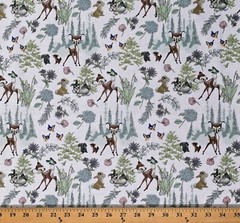 Cotton Bambi and Friends Thumper Disney Fairytale Fabric Print by Yard D461.41
