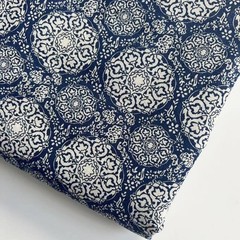 Retro Ethnic Wind Print Cotton Linen Fabric 150x50cm DIY Sewing Sofa Curtain Tab