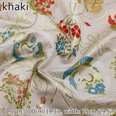 Chinese Satin Floral Fabric Cloth Handcraft DIY Material Sewing Coat Garment