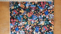 Vintage autumn scarecrows Raggedy Ann & Andy fabric 100% cotton 44″ x 2-3/8 yard