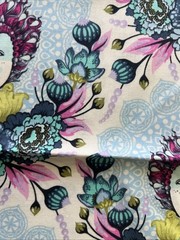 TULA PINK ELIZABETH 16Th CENTURY SELFIE~SKY(BLUE)~ONE YARD~OOP~VHTF
