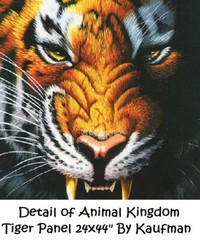Animal Kingdom Animal Print cotton quilt fabric by Kaufman BTY Lion 19873-286