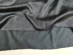 53” Wide Soft Natural Silk Cotton Charmeuse Fabric Dress,Gown,Sleepwear,Black