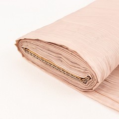 54″ x 10 yards BEIGE Accordion Crinkled Taffeta FABRIC BOLT Party Decorations