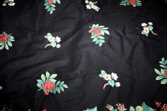 60 INCH WIDE DOUBLE CHRISTMAS FLORAL BORDER BY JOAN KESSLER – 100% COTTON FABRIC