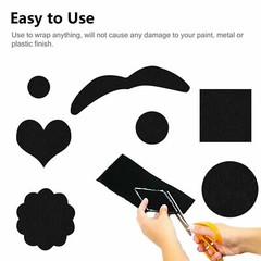 Felt Fabric Adhesive Sheets Black Multipurpose Sticky Glue Velvet Sheet 1/3/6PCS