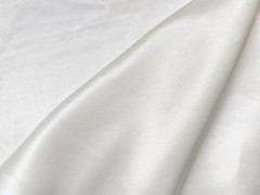 26MM Natural Silk Satin Material Silk Cotton Charmeuse Bridal Fabric Ivory White