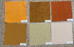 Glant Fabric lot of 42 Large Squares Scrapbooking Crafts 12X12