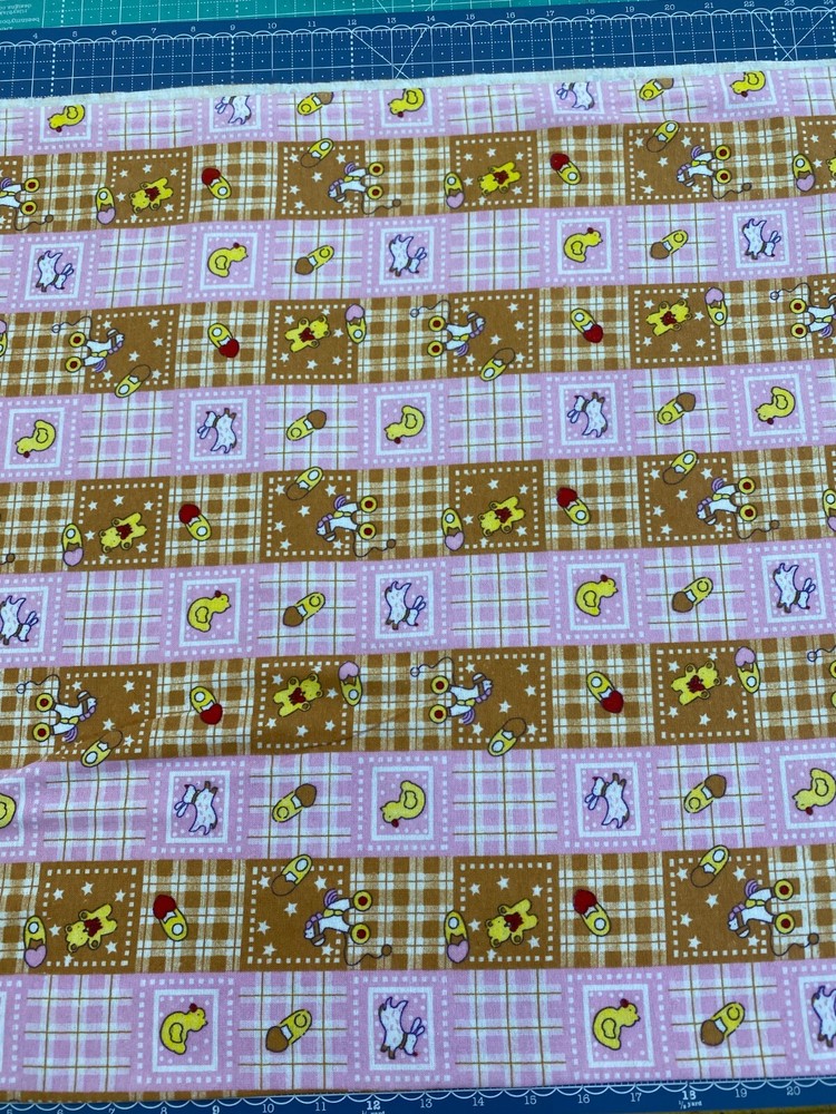 Richlin Fabrics ~100% Cotton Flannel ~ Teddy Bears on Rust ~ per half yard