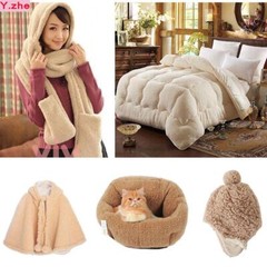 150x50cm1pc Good Plush Fabric Warm Soft Imitation Lambs Flannel Cashmere Plush