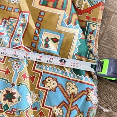 5 yds. X 42” Vintage Geometric Home Decor Fabric Vintage