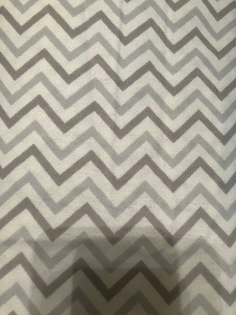 New Super Snuggle Flannel, Cotton, 42 inch width Chevron 1 1/3 Yards Fabric Bolt