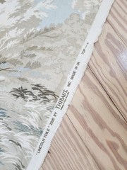 Thibaut Fabrics, Lincoln Toile, Tree Design in blues, tans and browns