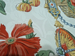 Vintage Braemore Baroque Floral in Planter Roses/Tulips Tassels 7 Yds Opulent!