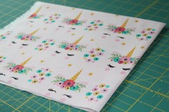 PINK Unicorn Unicorns Fabric COTTON CUTE Print Kids Girls Nursery Fat Quarter FQ