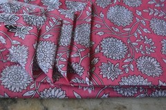5 Yard New Hand Printed Indian Fabric 100% Cotton NO DUTY CHARGES 100%✅ZK-376