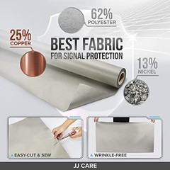 44″ x 20 ft Faraday Fabric Shielding Cloth + 6.6 Yards Faraday Tape – Military G