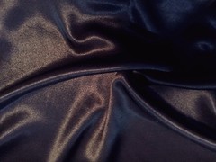 Beautiful DARK NAVY Crepe backed Charmeuse SATIN DESIGNER Fabric