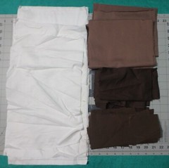 5 lb 11 oz Box Large Sections Brown Floral, Solid Browns & White, Roll FSBTB107