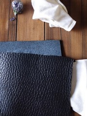 Cowhide Nappa 1.0-1.5mm Gloss Black