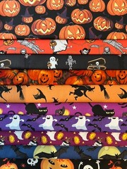 Quilting Fabric Lot – Halloween, 10 Fat Quarters + 1 FREE!