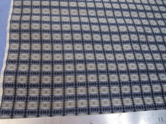 VTG – jacquard fabric – silver, royal, black – 50″ – geometric 2 side design