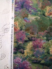 REMNANT David Textiles Fabric Thomas Kinkade Spring Orchard Flowering Tree 13×22