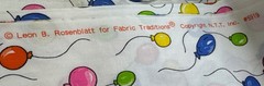 cotton fabric by the yard- Balloons