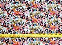 SAILORMOON WHITE ANIME 1 YARD FABRIC ( 36″ X 58″ ) BRAND NEW