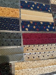 Quilting Fabric Strips Lot 204 pc – Variety of Colors, Sizes and Patterns- Moda