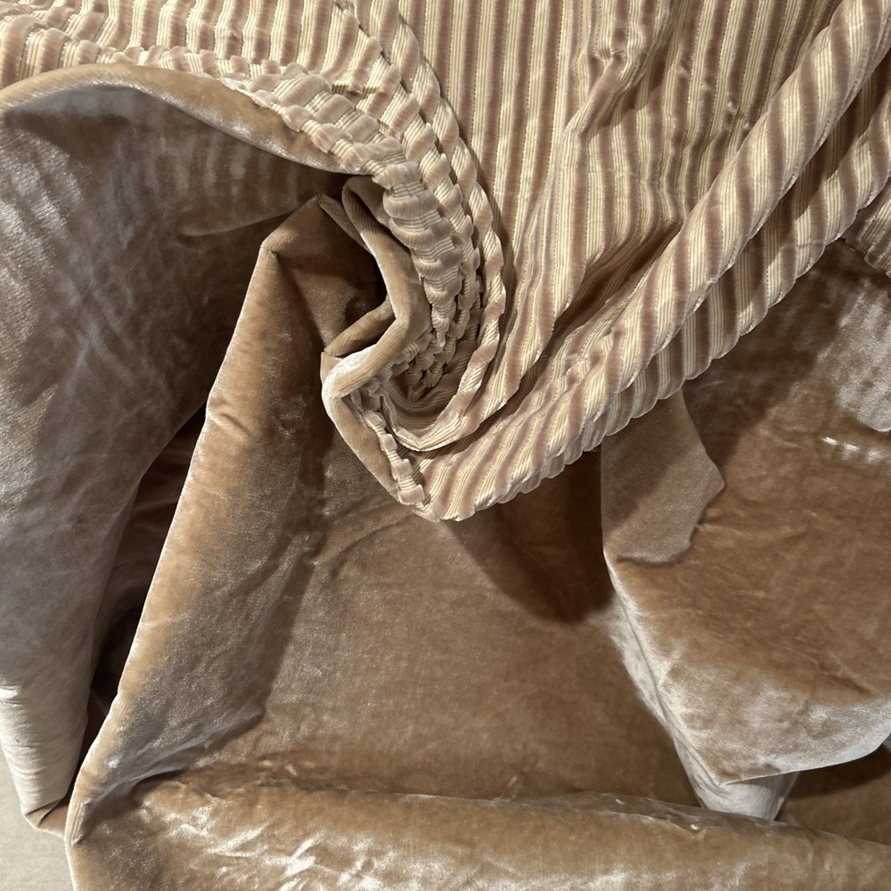 VTG Beacon Hill Silk Velvet & Velvet Stripe Combo REM. 97″x44″ $230-$248 retail