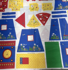 VTG 90s Beanbag Buddies Accessories Craft Panel Tent Fabric Traditions #51