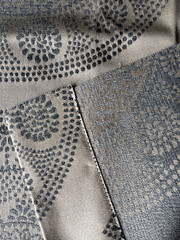 Groundworks Modern Dial Graphite Designer Fabric Remnant 24″x24″