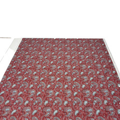 BALLARD DESIGNS LANDSBURY RED PAISLEY FLORAL MULTIUSE FABRIC 1.1 YARD 54″W