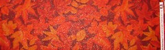 Fall Autumn Leaf Leaves Orange Red Gold Glitter Cotton Fabric Traditions By Yard