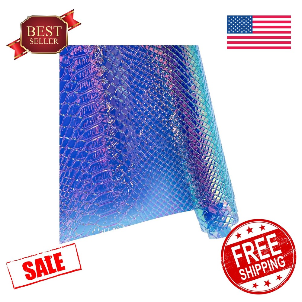 ONEART Iridescent Blue PVC Vinyl Film 16″x54″