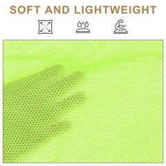 62″ Mesh Fabric Slightly Stretchy for Backpack Pocket, Fluorescent Green 4 Yard